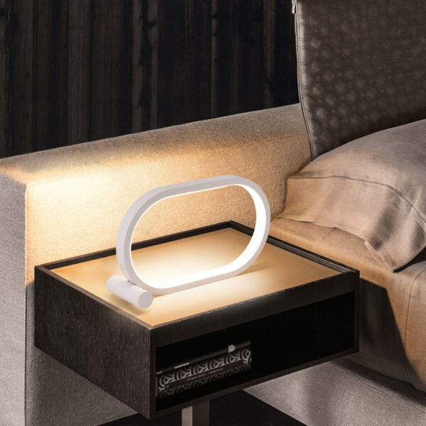 Usb Plug-In Lamp Oval Acrylic Lamp Touch Control Dimmable Modern Simple Creative Night Lamp Bedside Reading Lamp Desk Table Led - Image 2