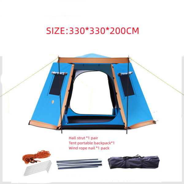 Outdoor 3-4-5-6 People Fully Automatic Camping Tent - Image 5