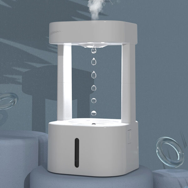 Creative Anti-gravity Water Drop Humidifier Air Conditioning Mist Spray Household Quiet Bedroom Office With 580ML Water Tank - Image 4