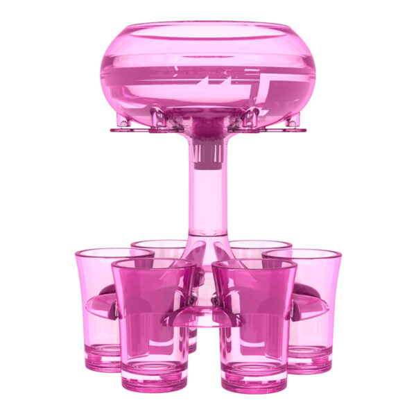 6-Shot Glass Dispenser Holder Wine Whisky Beer Dispenser Rack Bar Accessory Drinking Party Games Glass Dispenser - Image 8