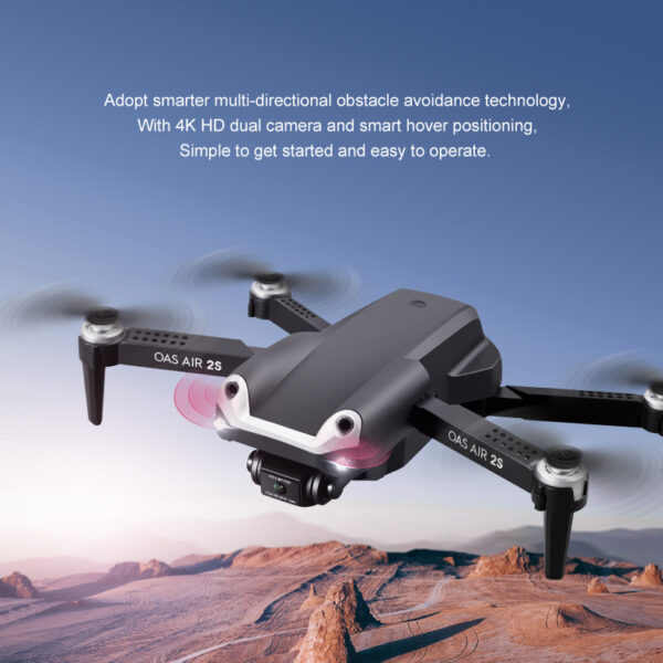 UAV Folding Four Axis 4K High Definition Dual Camera Aerial Model - Image 8